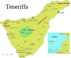 Geografische Lage von Teneriffa